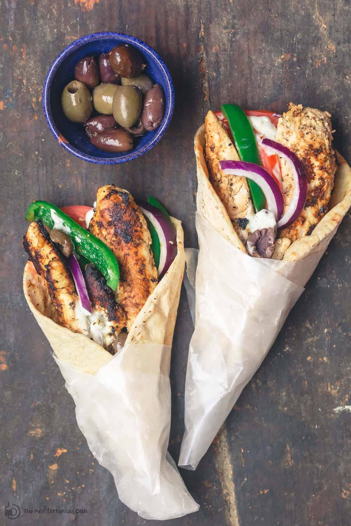 自家製ギリシャ風チキンジャイロのレシピ