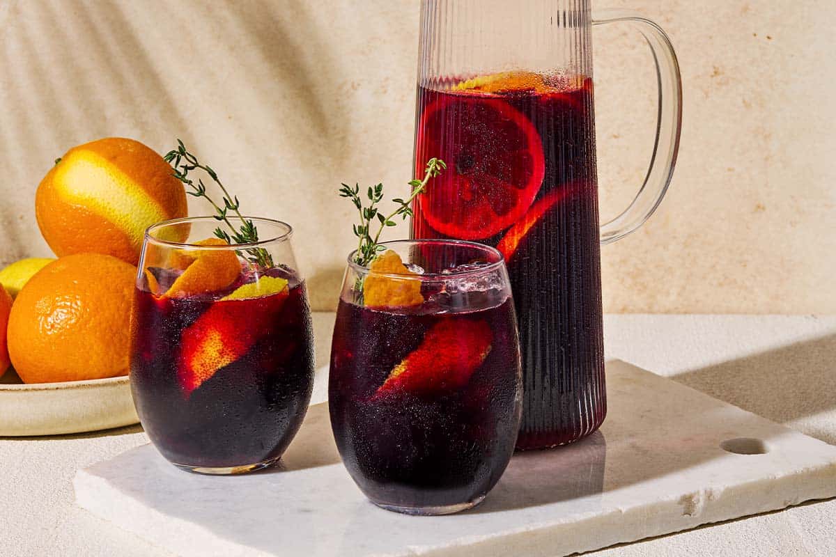 ハイビスカスとタイムのノンアルコールサングリア